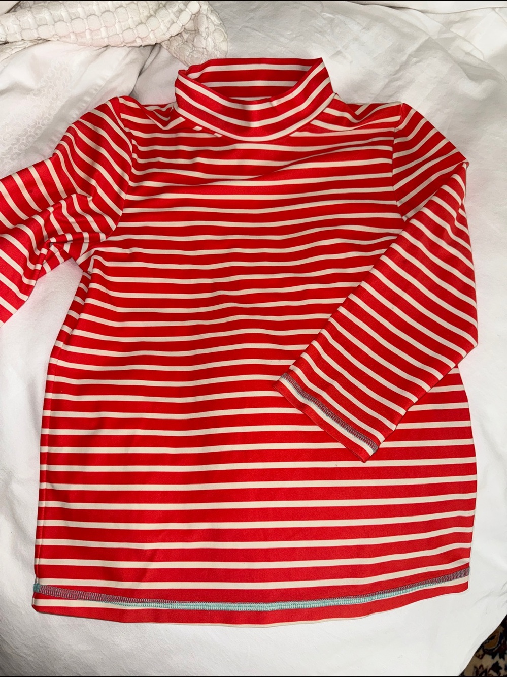 Mini Boden Long Sleeve Stripe Rash Guard Swim Shirt Size 11 - 12 new unworn surf